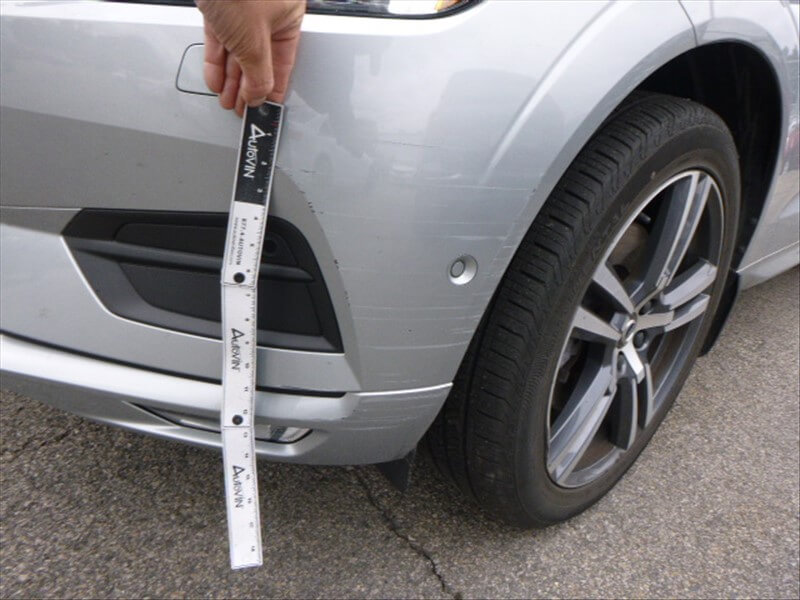Damaged bumper