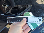 Damaged bumper