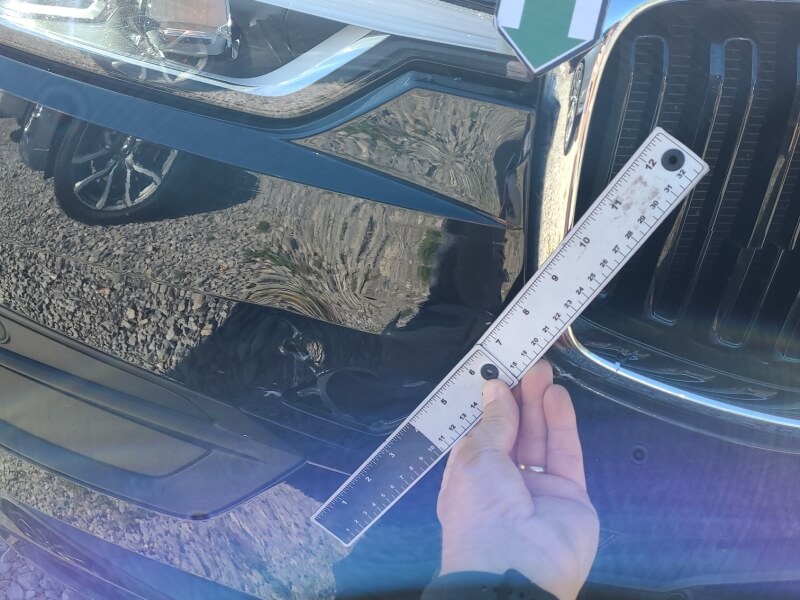 Damaged bumper
