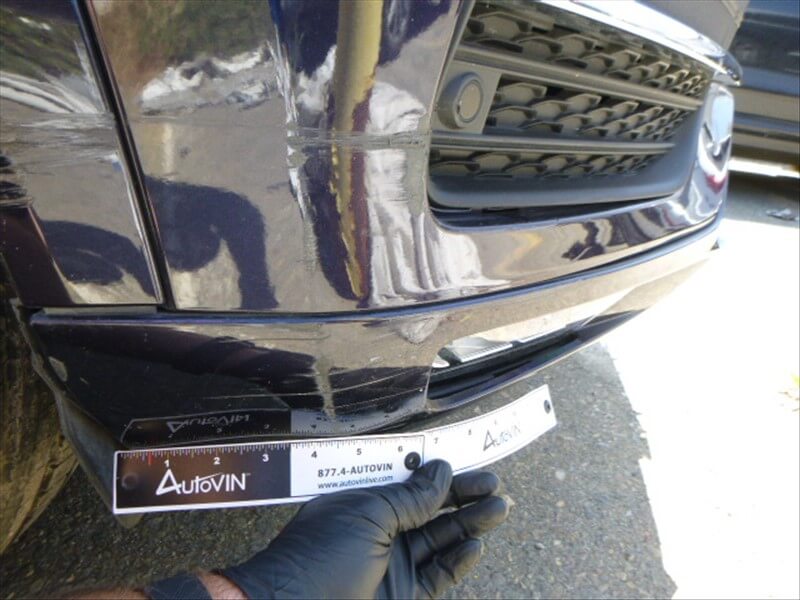 Damaged bumper