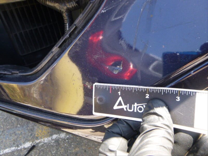 Damaged bumper