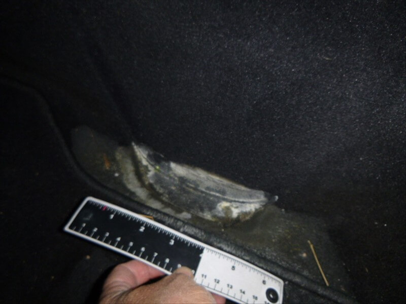 Damaged carpet