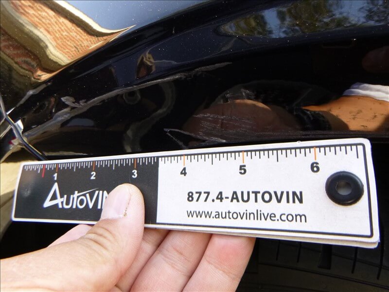 Dent and scratched exterior