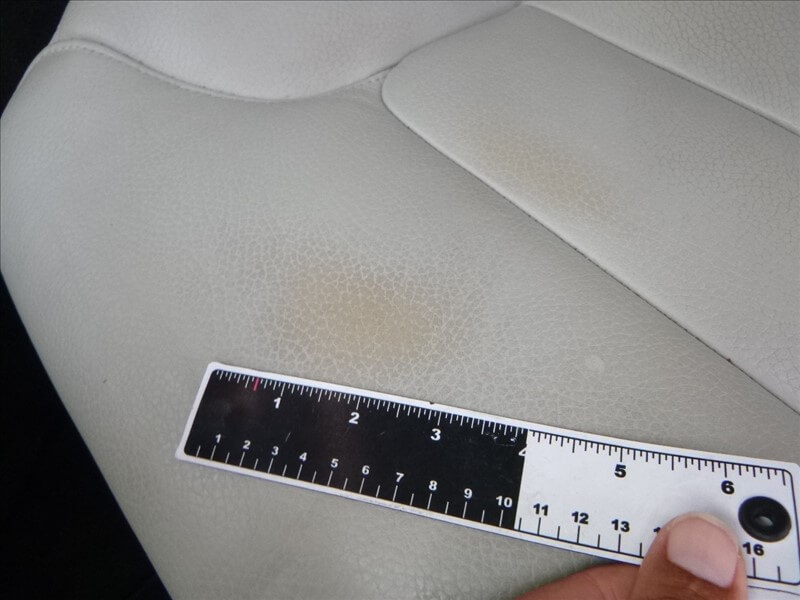 Stained upholstery