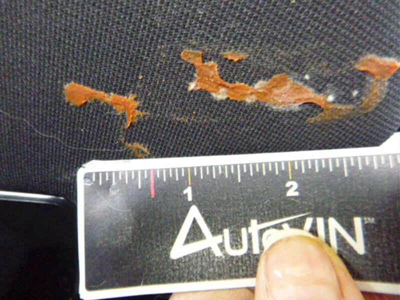 Torn upholstery