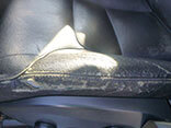 Torn upholstery