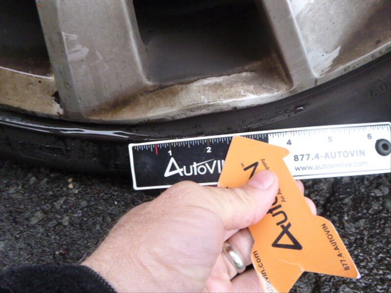 Damaged wheel