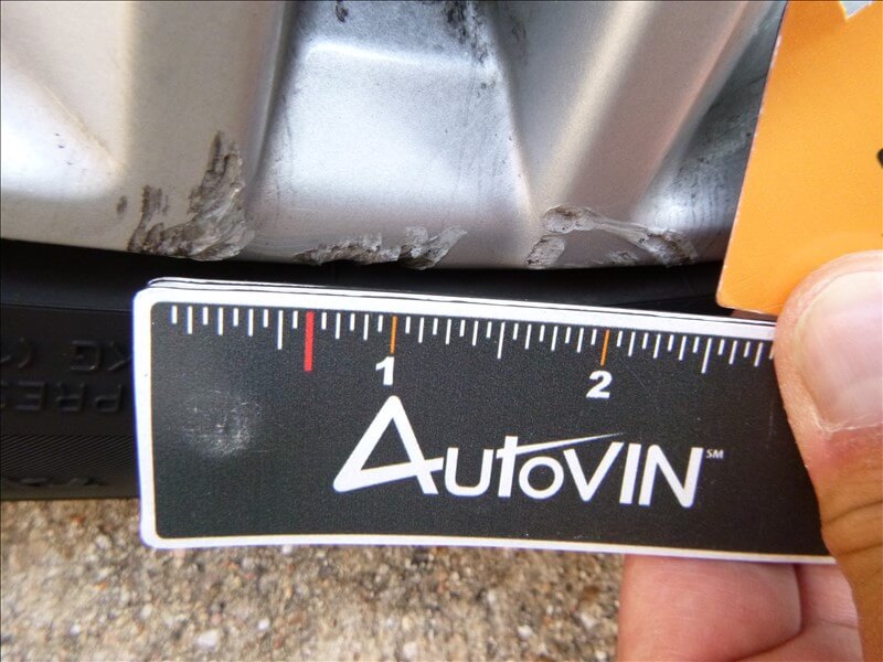 Damaged wheel