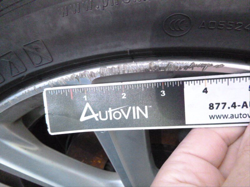 Damaged wheel