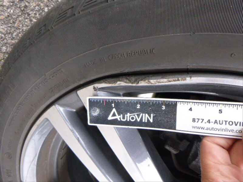 Damaged wheel