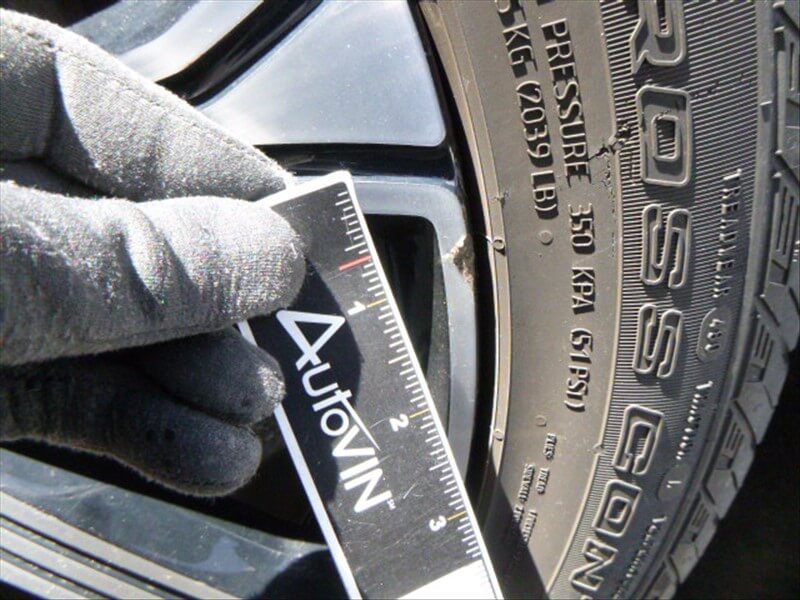 Damaged wheel