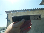 Damaged windshield