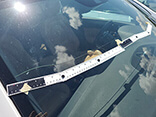 Damaged windshield