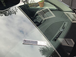 Damaged windshield